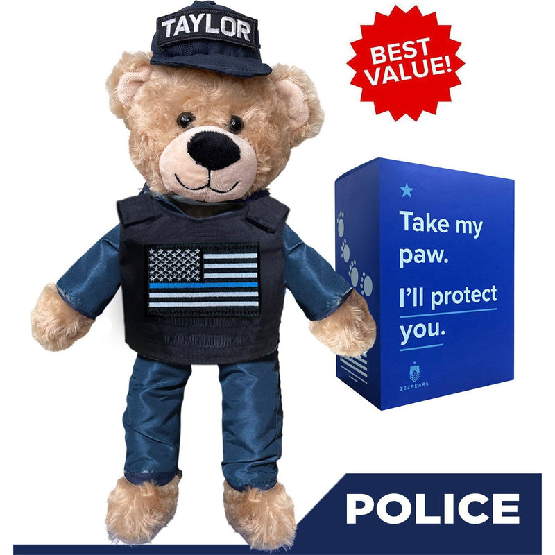 Police Teddy Bear Tacticuddle Bundle - ZZZ BEARS -