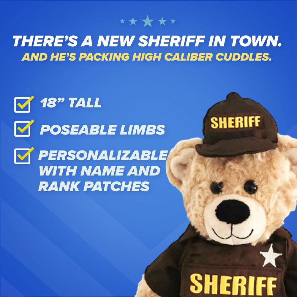 Sheriff Teddy Bear - ZZZ BEARS -