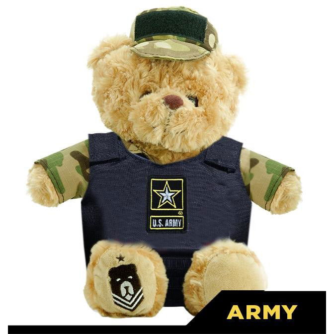 Tacticuddle Vest with Army patch - ZZZ BEARS -