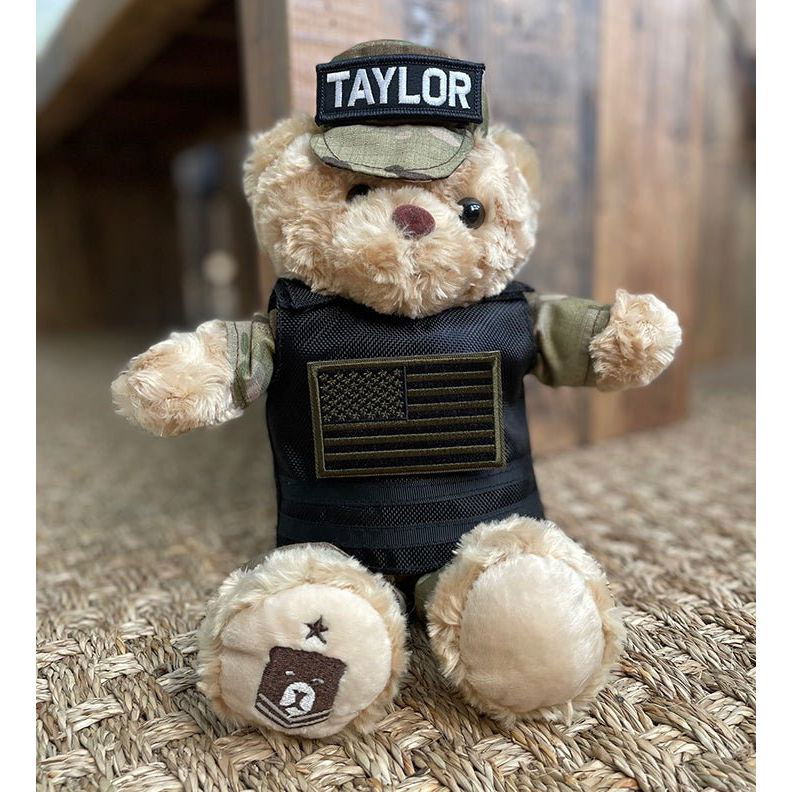 Tacticuddle Vest with Subdued American Flag - ZZZ BEARS -