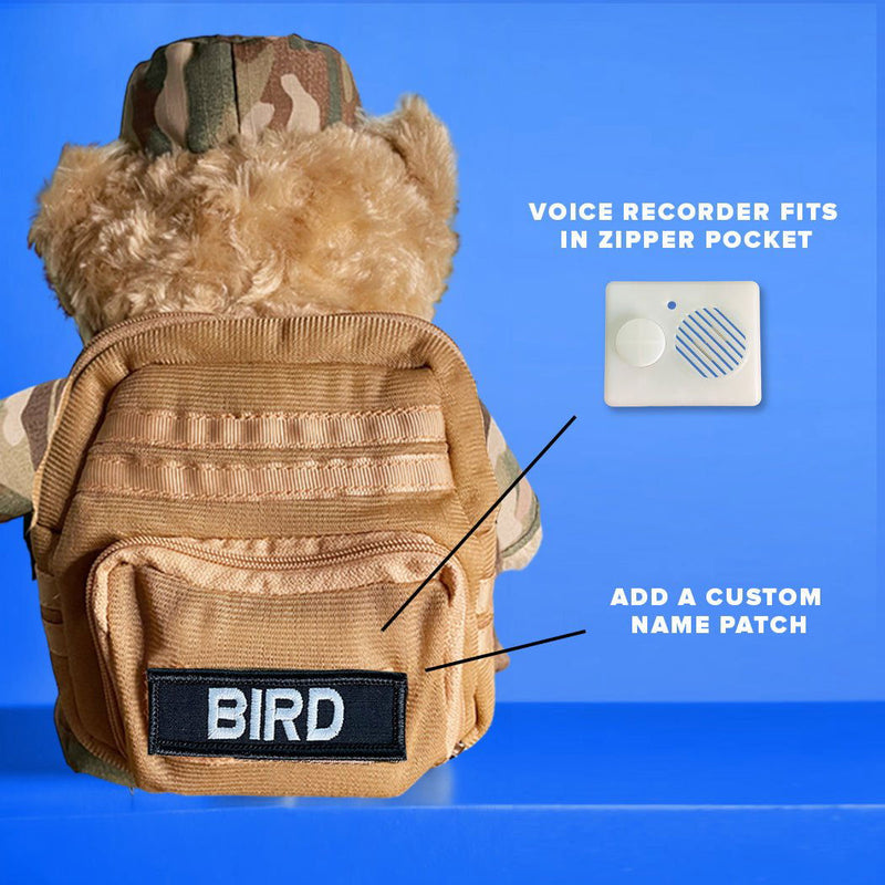 Voice Recorder with Tactical Backpack - ZZZ BEARS -