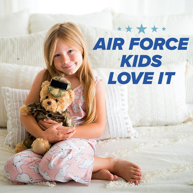 Airman Sleeptight - Air Force Teddy Bear with Storybook & Sleep System - ZZZ BEARS
