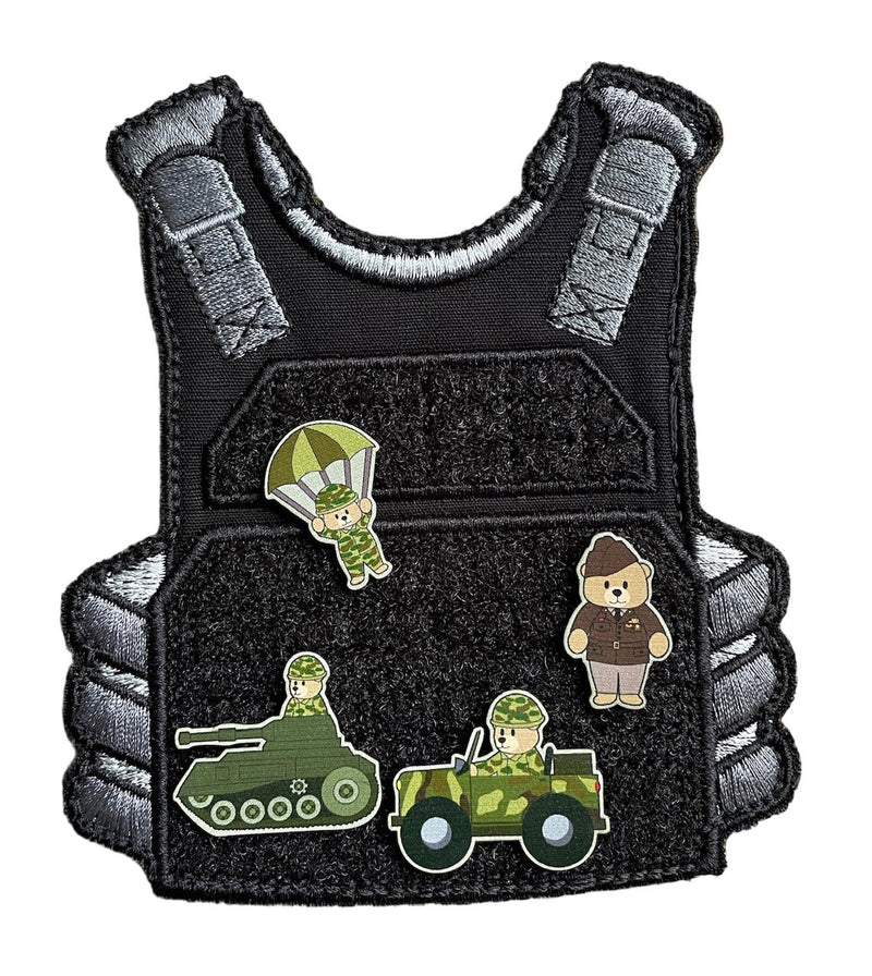 Mini Moral Plate Carrier and Patches - ZZZ BEARS