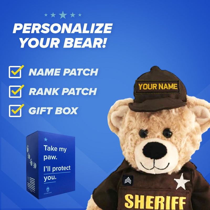 Sheriff Teddy Bear - ZZZ BEARS