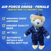 Air Force Teddy Bear in Dress Uniform - Female