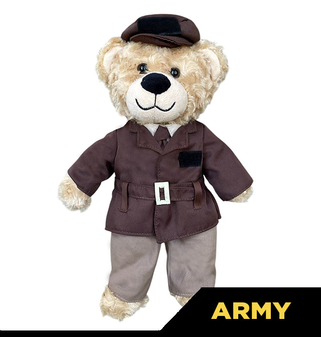 Army Teddy Bear in Officer Uniform
