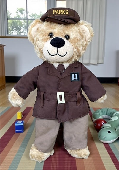 Army Teddy Bear in Officer Uniform