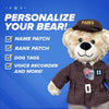 Army Teddy Bear in Officer Uniform
