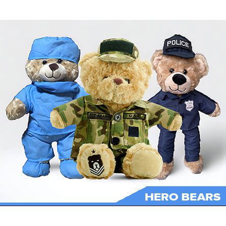 HERO BEARS - 10 styles available - ZZZ BEARS - 