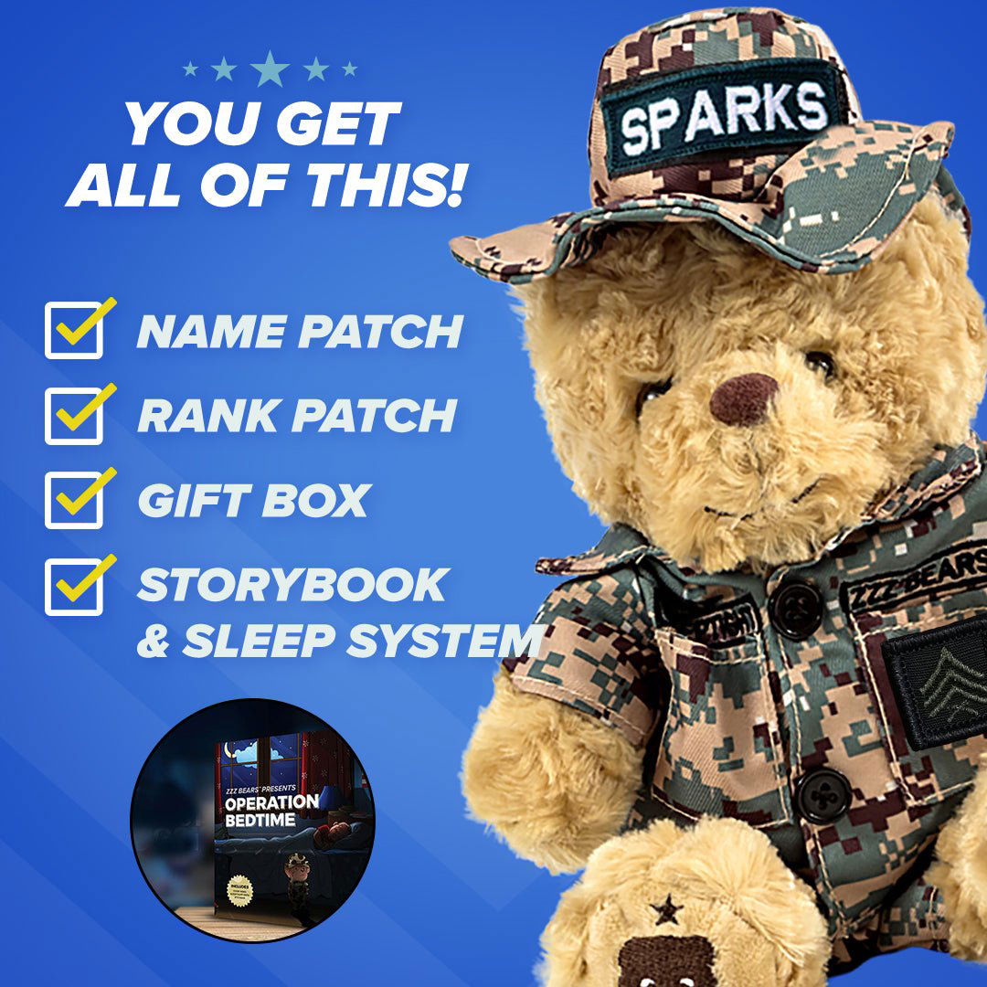 Marine Cammo Teddy Bear Personalized Bundle