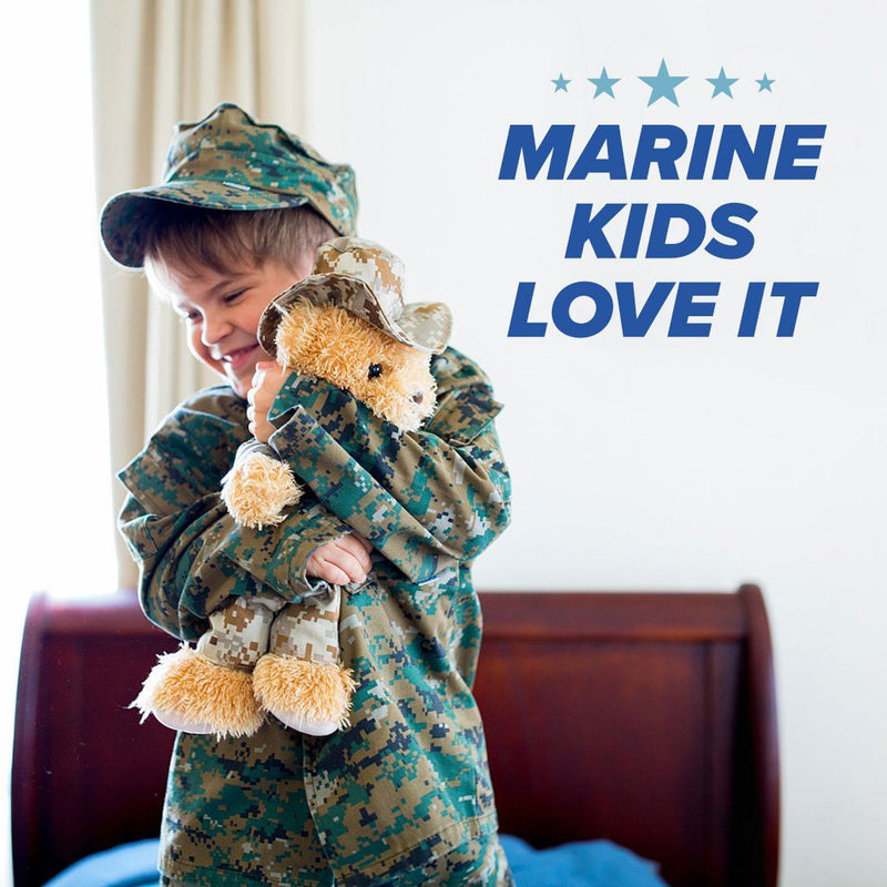 Marine Dress Blues Teddy Bear Personalized Bundle - ZZZ BEARS - 