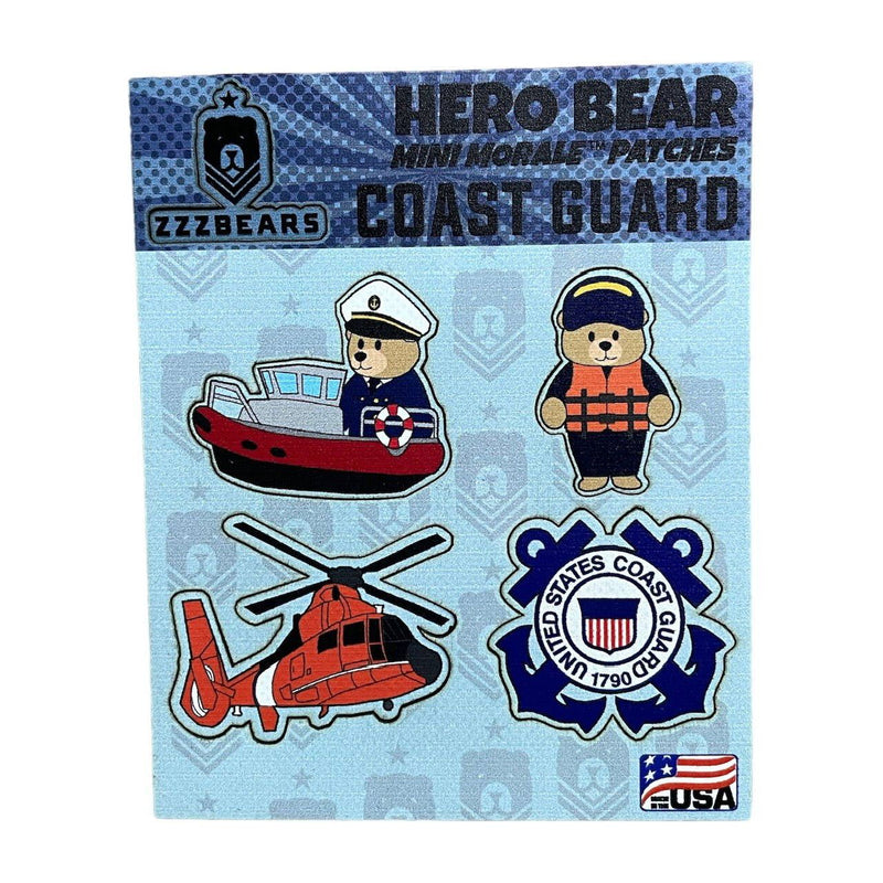 Mini Morale Patch - Coast Guard - ZZZ BEARS - 