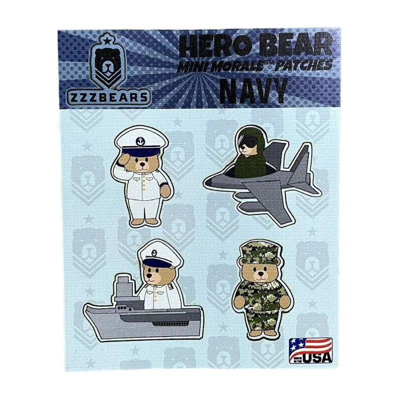 Mini Morale Patch - Navy - ZZZ BEARS - 