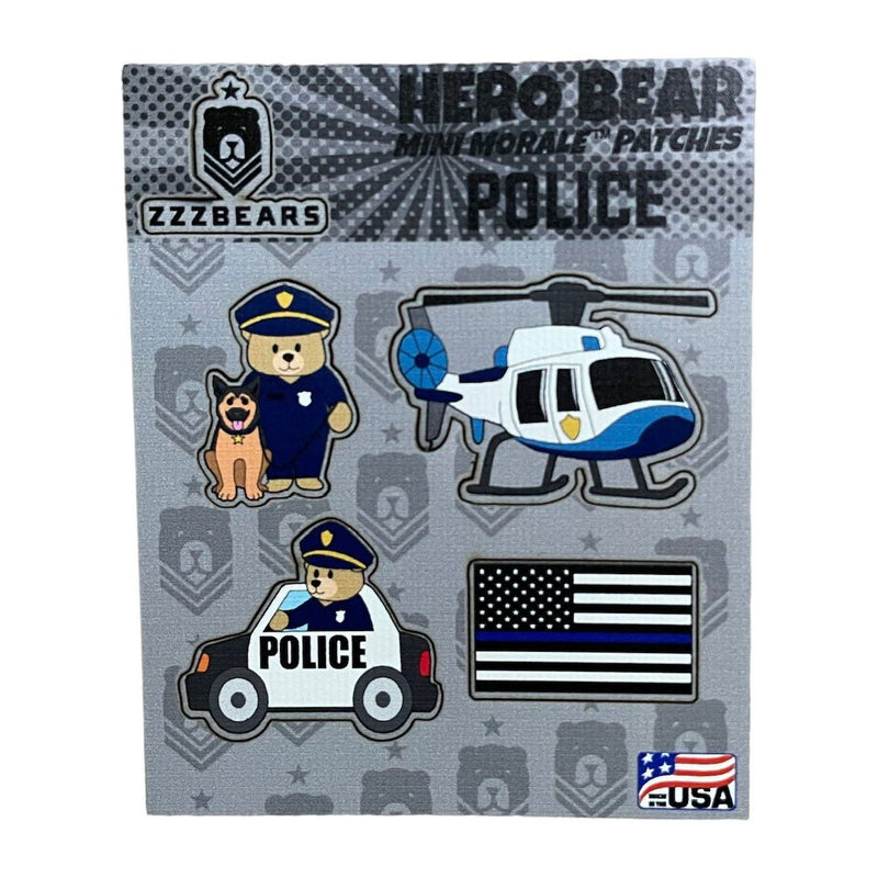 Mini Morale Patch - Police - ZZZ BEARS - 