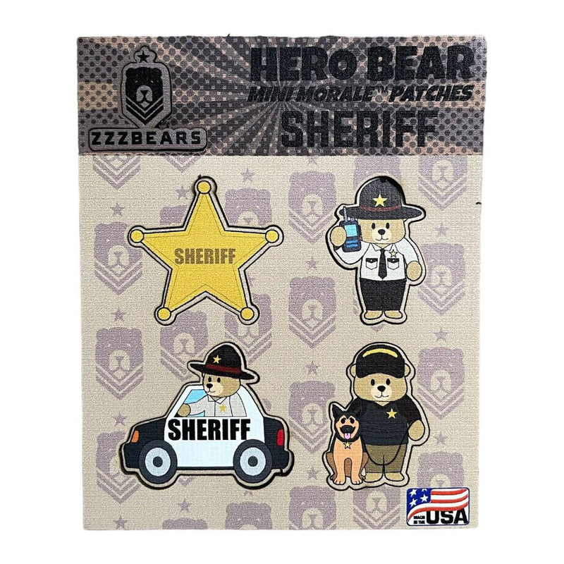 Mini Morale Patch - Sheriff - ZZZ BEARS - 