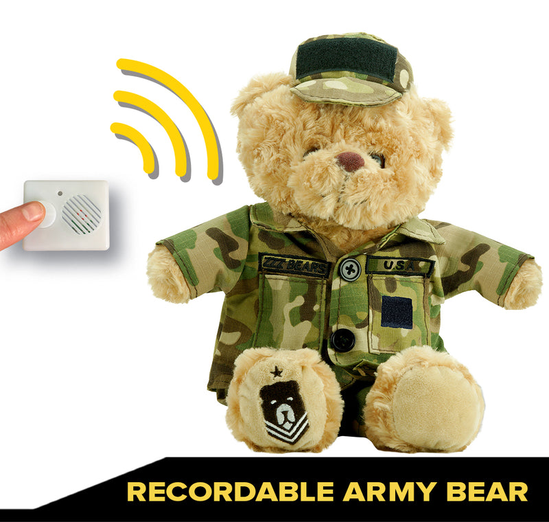 Recordable Army Bear
