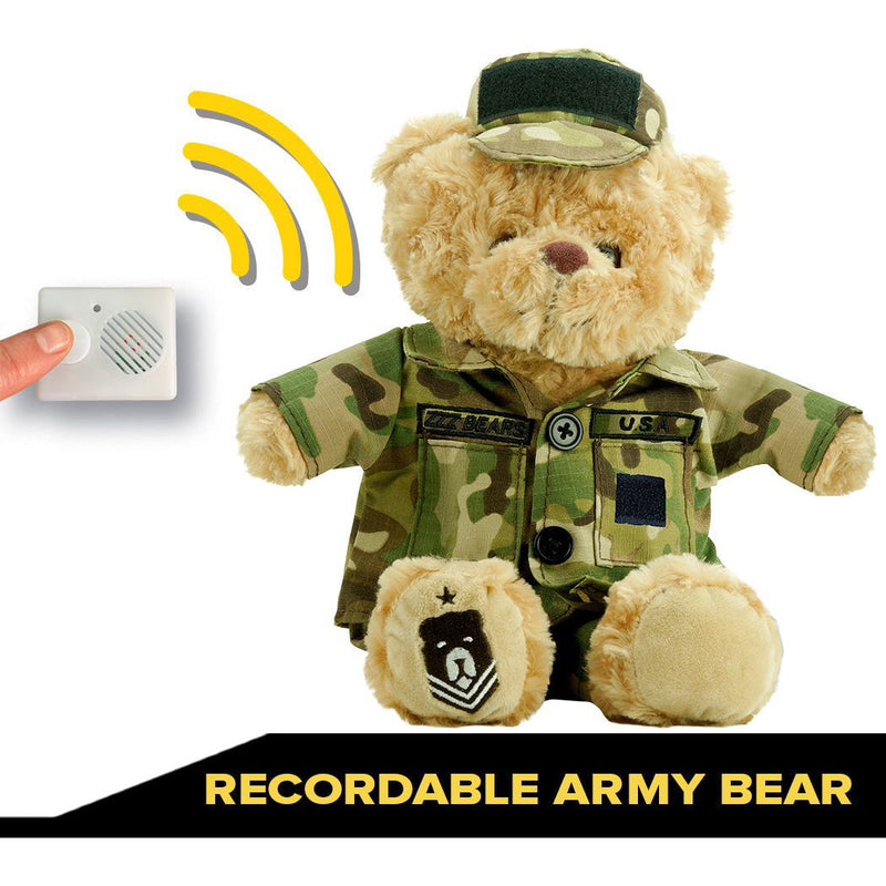 Recordable Army Bear - ZZZ BEARS - 