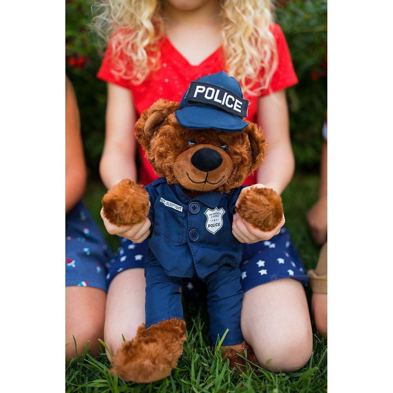 Sgt Sleeptight Police Teddy Bear with Storybook & Sleep System - ZZZ BEARS - 