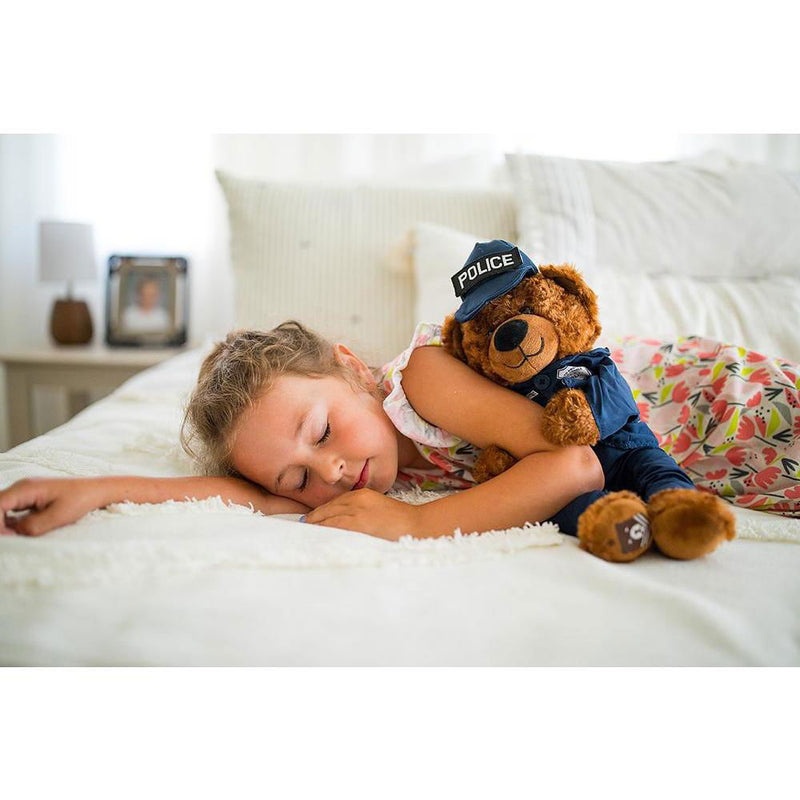 Sgt Sleeptight Police Teddy Bear with Storybook & Sleep System - ZZZ BEARS - 