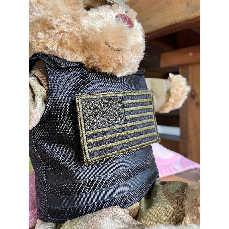 Tacticuddle Vest with Subdued American Flag - ZZZ BEARS - 