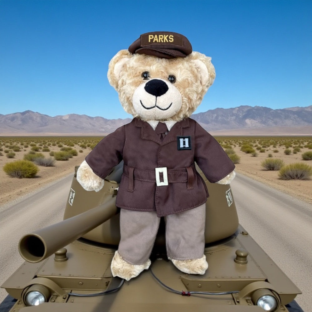 Army Teddy Bear in Officer Uniform