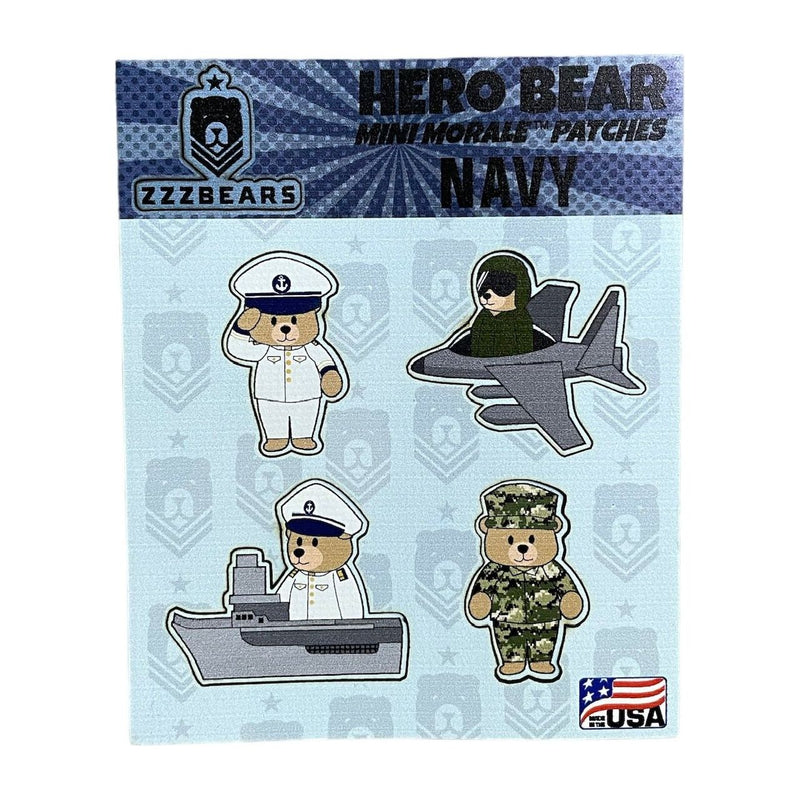Mini Morale Patch - Navy - ZZZ BEARS