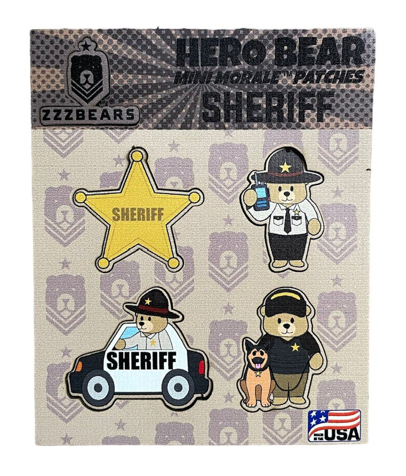 Mini Morale Patch - Sheriff - ZZZ BEARS