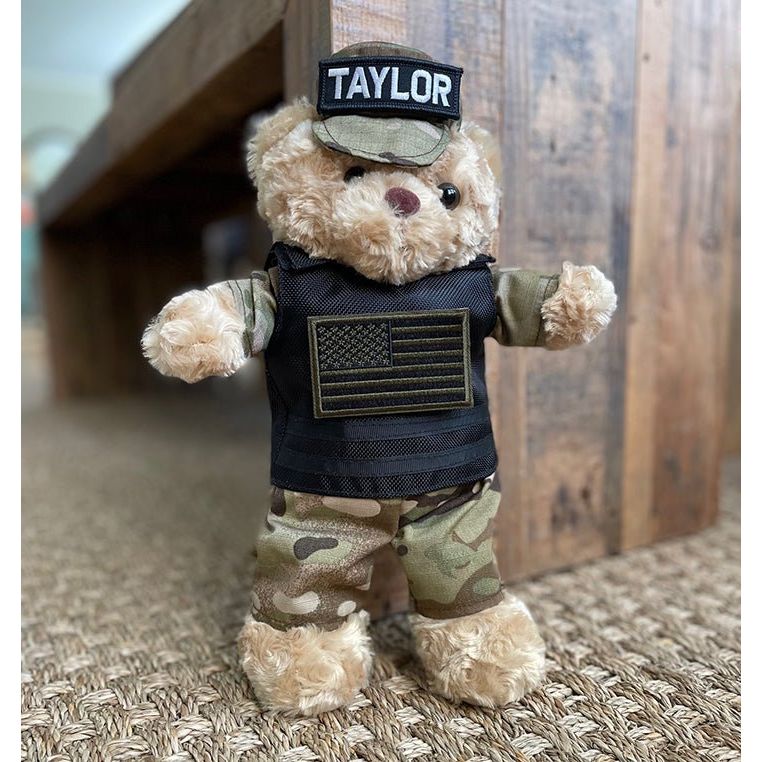 Tacticuddle Vest with Subdued American Flag - ZZZ BEARS